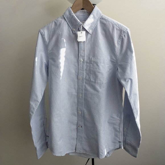 [SOLD] Club Monaco - Slim Oxford Striped Shirt - Picture 2 of 7